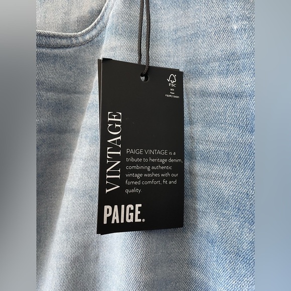 [36] NWT PAIGE Men’s Federal Slim Straight Vintage Jonah Wash Denim Jean - Picture 8 of 16